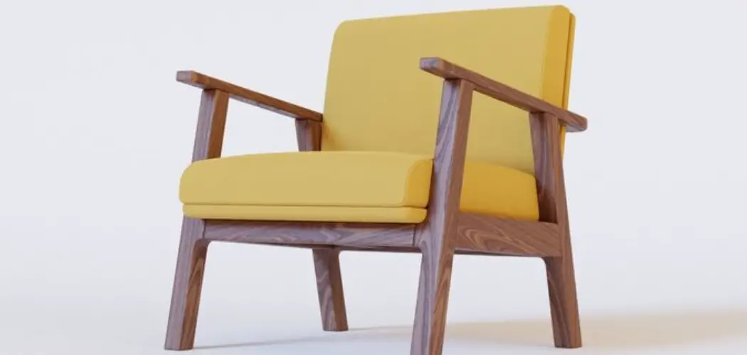 Add cushion to wooden chair