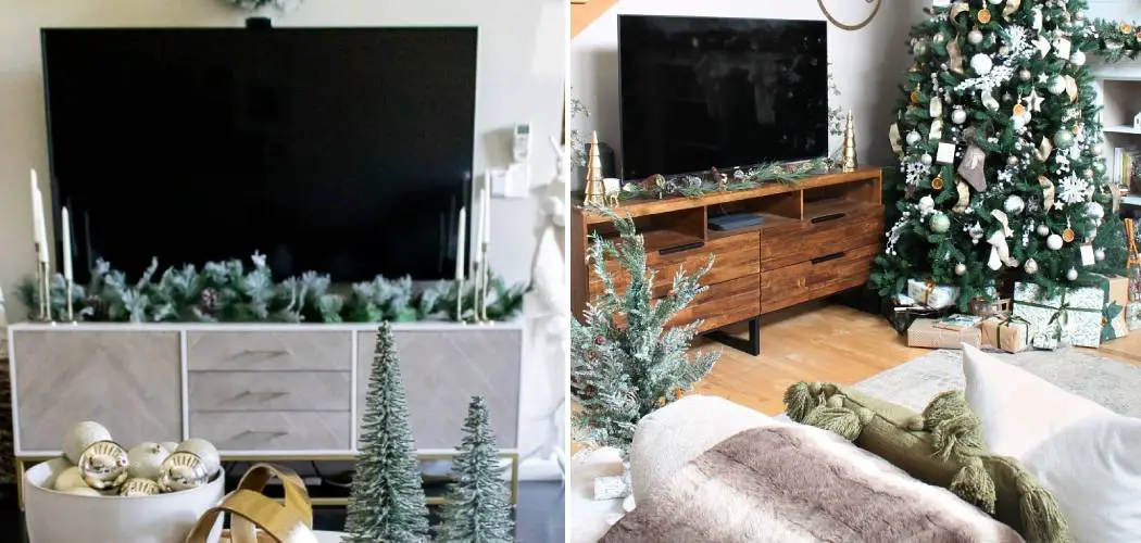 How To Decorate A TV Stand For Christmas 10 Easy Ways   How To Decorate A Tv Stand For Christmas 