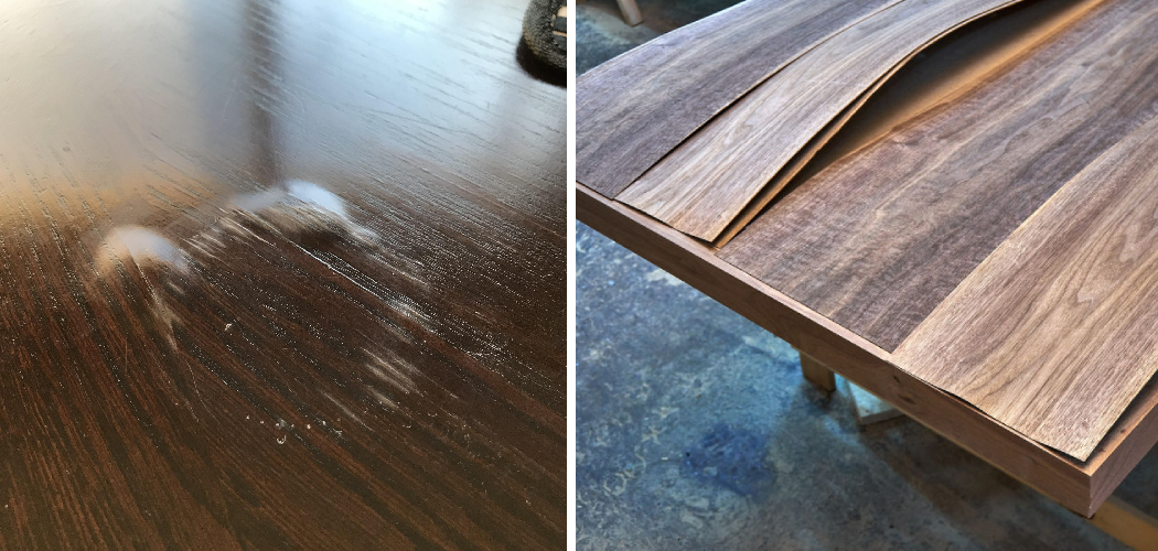 How to Fix Water Damaged Swollen Wood Table | 6 Easy Steps