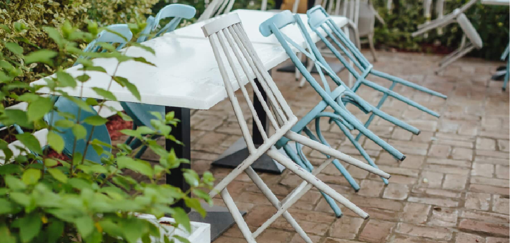 How to make plastic outdoor furniture look new