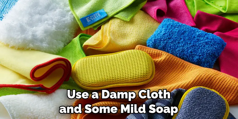 Use a Damp Cloth and Some Mild Soap