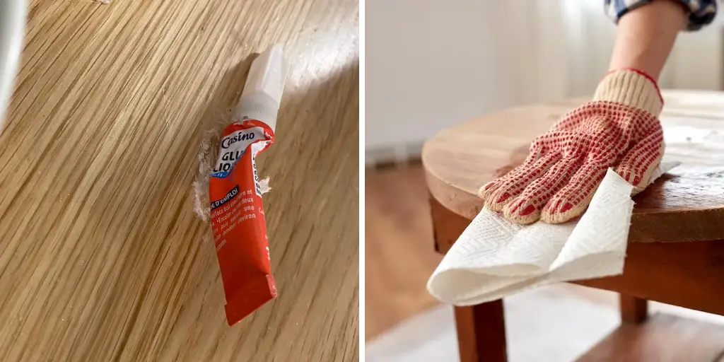 How To Get Super Glue Off A Wooden Table